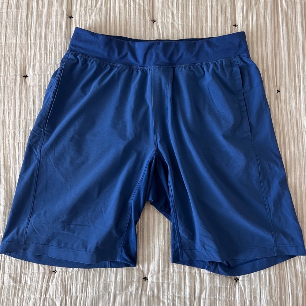 LULU LEMON T.H.E. 9” Blue Shorts
